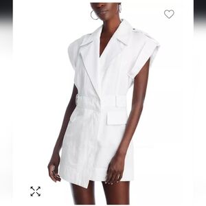 $395_E A.L.C.Ryan Cotton Linen Collared Dress